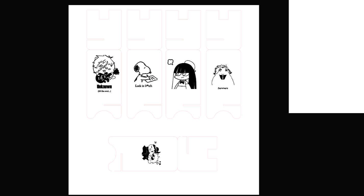 Creation of laser cutting designs in illustrator